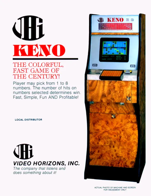 Player's Edge Plus (KE0004) Keno (set 1)