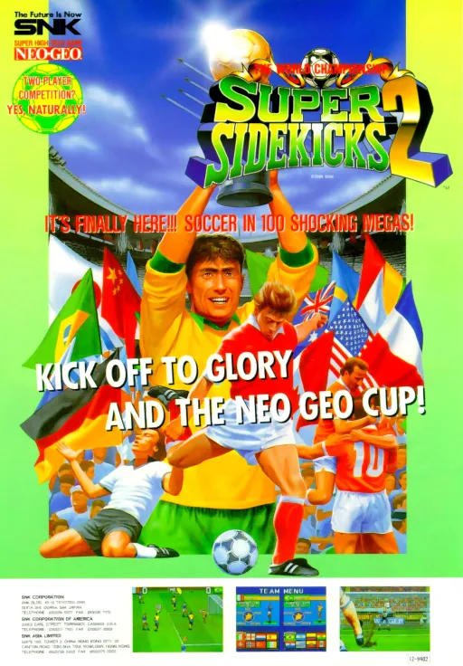 Super Sidekicks 2 - The World Championship / Tokuten Ou 2 - Real Fight Football (NGM-061 ~ NGH-061)