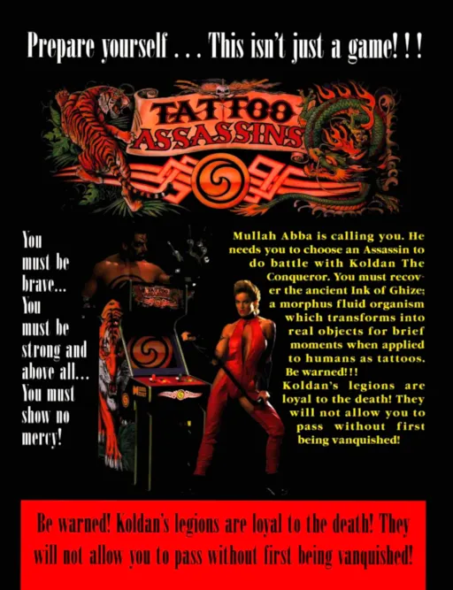 Tattoo Assassins (US prototype, Mar 14 1995)