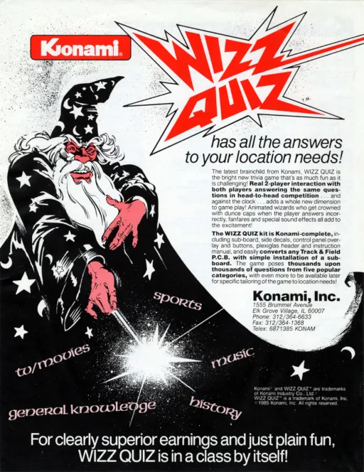 Wizz Quiz (Konami version)