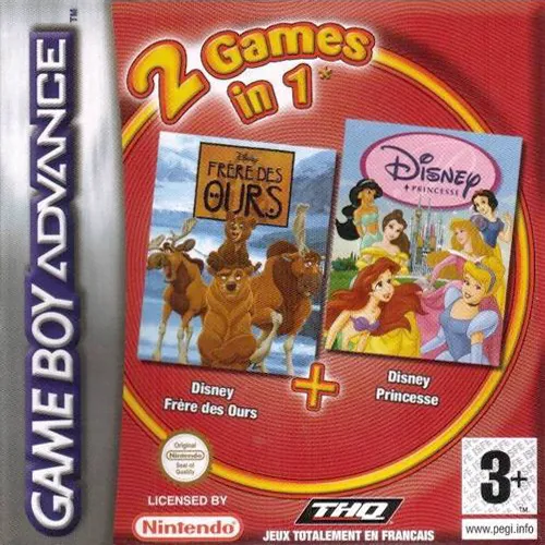 2 Games in 1 - Disney Princesse + Frere des Ours (France) (Fr+En,Fr,De,Es,It,Nl,Sv,Da)