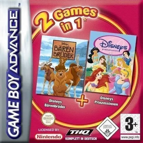 2 Games in 1 - Disneys Prinzessinnen + Baerenbrueder (Germany) (De+En,Fr,De,Es,It,Nl,Sv,Da)
