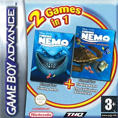 2 Games in 1 - Finding Nemo + Finding Nemo - The Continuing Adventures (Europe) (Es,It+En,Es,It,Sv,Da)