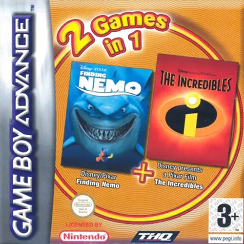 2 Games in 1 - Finding Nemo + The Incredibles (Europe)
