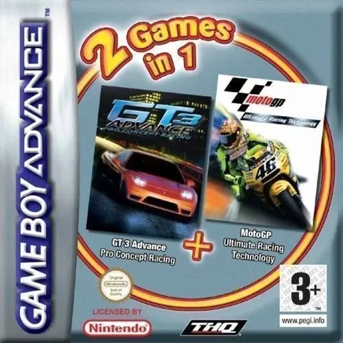 2 Games in 1 - Moto GP + GT Advance 3 - Pro Concept Racing (Europe) (En,Fr,De,Es,It+En)