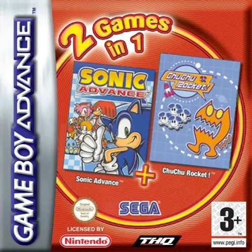 2 Games in 1 - Sonic Advance + ChuChu Rocket! (Europe) (En,Ja,Fr,De,Es)