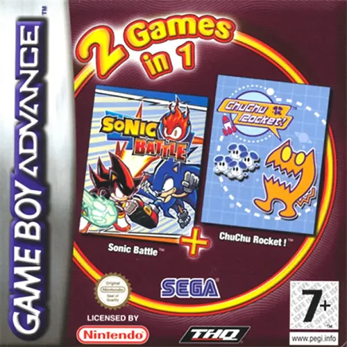 2 Games in 1 - Sonic Battle + ChuChu Rocket! (Europe) (En,Ja,Fr,De,Es,It+En,Ja,Fr,De,Es)