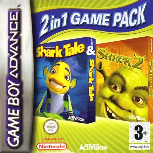 2 in 1 Game Pack - Shrek 2 & Shark Tale (Europe) (En,Fr,De,Es,It,Sv+En,Fr,De,Es,It)
