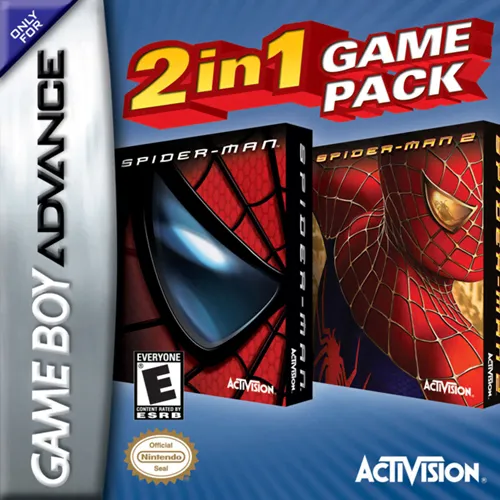 2 in 1 Game Pack - Spider-Man + Spider-Man 2 (USA) (En,Fr,De+En,Fr,De,Es)