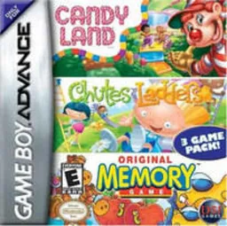 3 Game Pack! - Candy Land + Chutes and Ladders + Original Memory Game (USA)