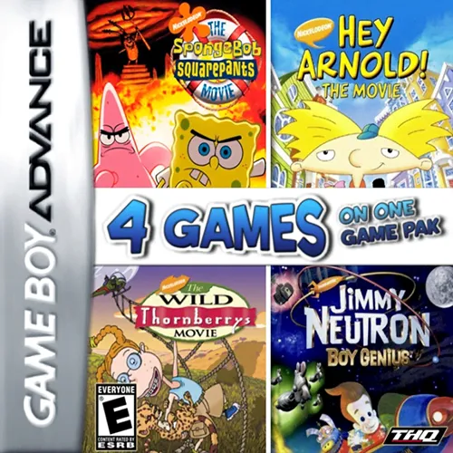 4 Games on One Game Pak (Nickelodeon Movies) (USA)