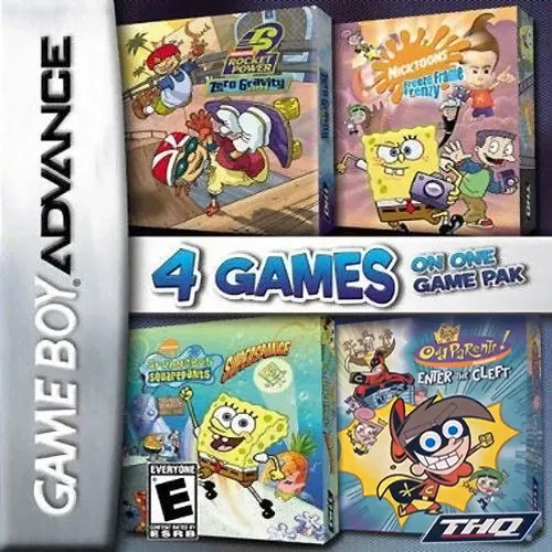 4 Games on One Game Pak (Nicktoons) (USA)